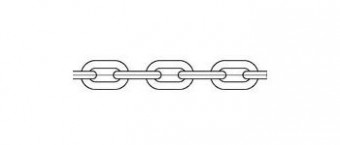 ЦЕПЬ 6x18,5 (6мм) оц. DIN766 С КОРОТКИМ ЗВЕНОМ