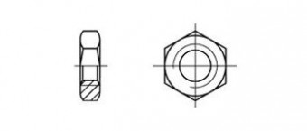 Гайка М10 DIN 439 кл A2 - 70