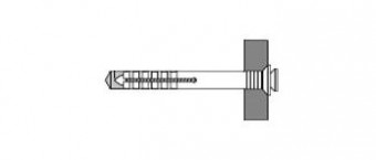 Дюбель-гвоздь UCX TS 6х55 V (потай) нейл. арт.8710506