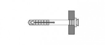 Дюбель-гвоздь UCX 6х45 V (цилиндр) нейл. арт.8710005