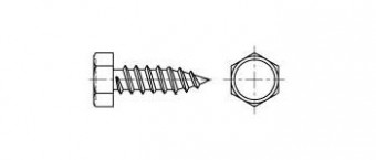 Саморез 3,5x32 шестигр.гол. DIN 7976 А2
