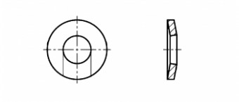 Шайба зажимная D8 (8.4 x 18 x 2) DIN 6796